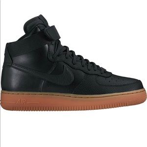Nike Air Force 1 High Black Dark Grey Gum